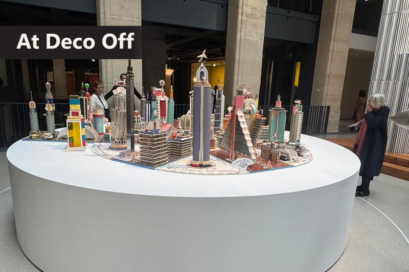 At Cartier Museum,  Paris, the most interesting work is this 3D cityscape.