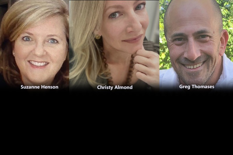 Suzanne Henson, Christy Almond, and Greg Thomases