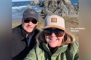 Debbie Edmonds and husband Ron on a recent trip to Oregon
