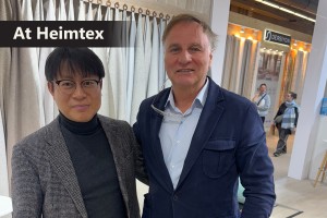 Pete Kweon, CEO, Beacon Alliance, Seoul, Korea with Rafael Pascual, President, Interfabrics, Muro de Alcoy, Spain