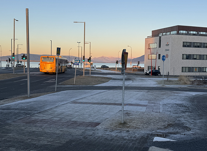 View of Smokey Bay, downtown Reykjavik