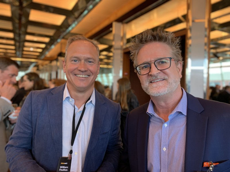 William Foulkes, principal at Weft in Providence, Rhode Island, and Dave White, vice president of textiles at Luum Textiles in Chicago, Illinois.