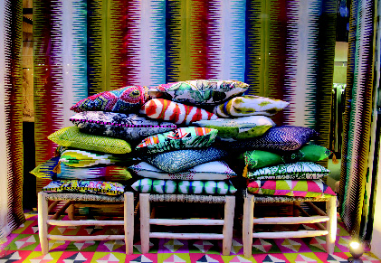 Pierre Frey launched two textile lines coordinating to two wallpaper collections.