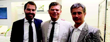 Jop Vos, Managing Director Coulisse Inc. USA, Miami; Maurice Roetgering, Director Owner Coulisse BV, Enter, The Netherlands Benjamin Collingwood-Selby, Coulisse Fabricator, Santiago, Chile